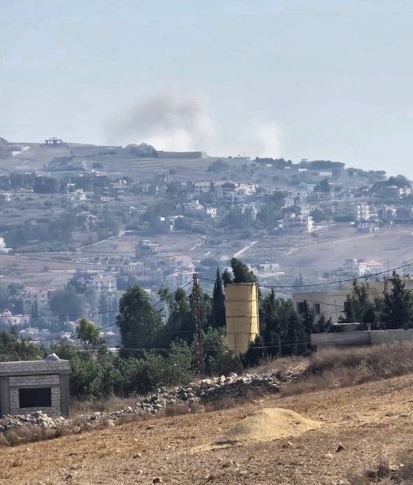דחוף: הפצצה ישראלית בעיירה קונין, דרומית ללבנון.