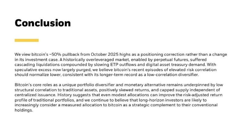The Crypto Ledger: BULLISH: 🟠 BlackRock is signaling the bottom is here — and you're still bearish on Bitcoin?Source: https://x.com/TheBTCT