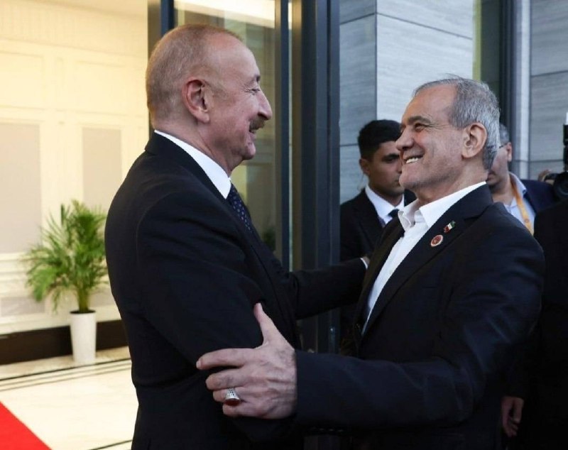 🇮🇷🇦🇿 פגישתו של פז'קיאן עם נשיא אזרבייג'ן אילהם אלייב