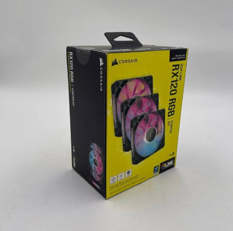 Продам новые кулеры Corsair iCUE Link RX120 RGB Starter Kit — фото 1