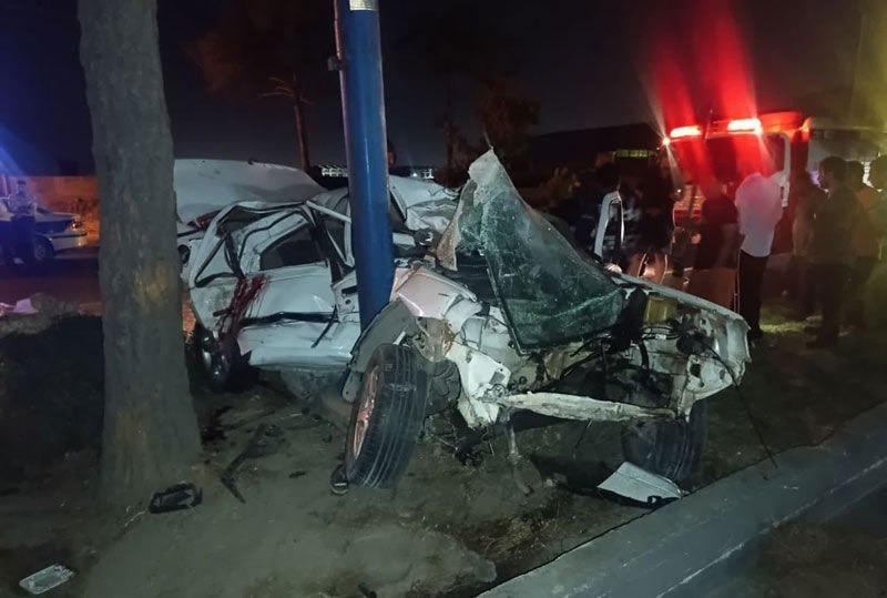 תאונת פיג'ו פארס עם עמוד חשמל במיאנדוב; 2 אנשים מתו