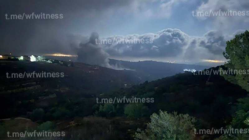️🇱🇧🇮🇱 תמונות המציגות את התקיפה האווירית הישראלית על העיירה סרבין, דרום לבנון.