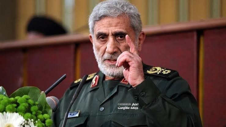 اخبار جبهه مقاومت: سردار قاآنی: غاصبان فلسطین در سرزمین‌های اشغالی دچار «سرطان اجتماعی» شده‌اند؛ فروپاشی از درون، سرنوشت محتوم آنان است. 🔹ت