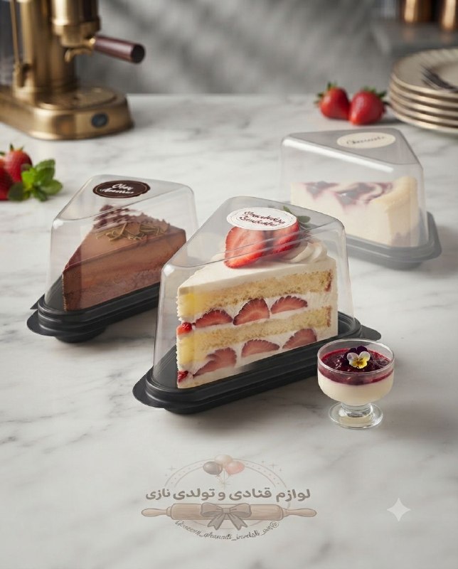 🌸فروشگاه لوازم قنادی و تم تولد نازی🌸: 🍰ظروف اسلایس کیک تکنفره؛ بهترین انتخاب برای کافهها، قنادیها و مهمانیها.با این ظروف درپوشدار شفاف، کیکهای خوشمزهتو