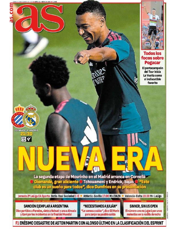 REAL MADRID PAGE: #آس31مردادعصر جدید(ساعت ۲۳:۰۰ | اسپانیول - رئال مادرید)دومین دوره حضور ژوزه مورینیو در رئال مادرید، امشب در ورزشگاه کورن