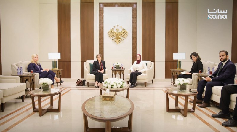 Director of the Department of European Affairs at the Ministry of Foreign Affairs, Sally Schubert, discussed with the ambassador to the Kingdom of Belgium in Syria, strengthening bilateral relations between the two countries, and exchange of opinions on matters of shared interest and the horizon of future cooperation.