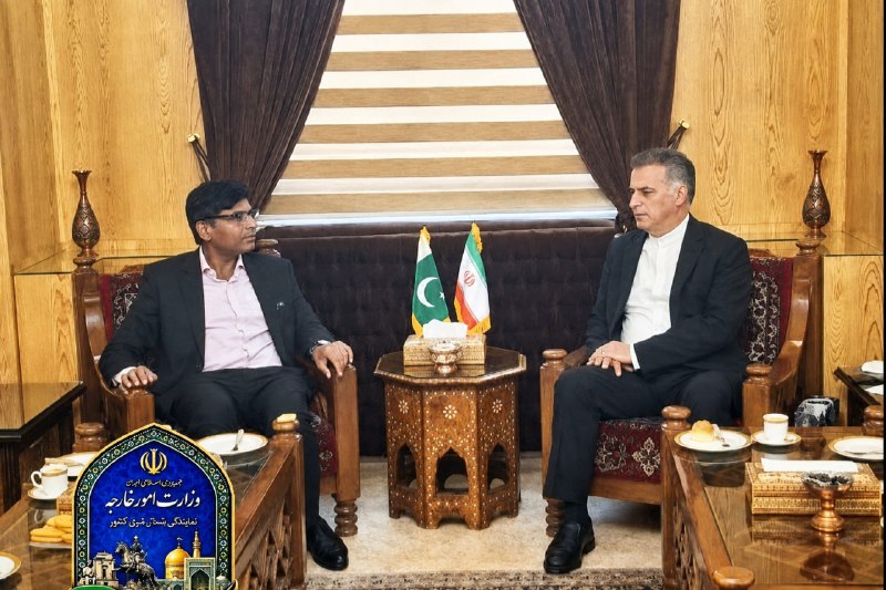شهرآرانیوز: 🔶دیدار کنسول جدید پاکستان در مشهد با ریاست نمایندگی وزارت امورخارجه 🔹صبح امروز ۲۸ مرداد، ماجدخان لودهی، کنسول جدید جمهور
