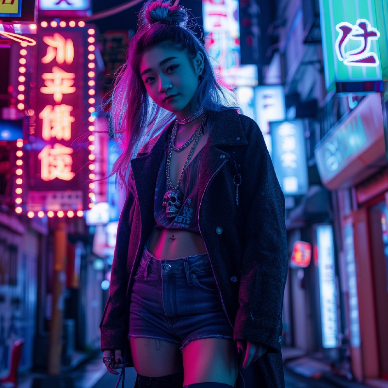 👩Midjourney 角色一致性探索--cref [参考图链接] --cw [0-100]我先生成了图5，然后用图5做为参考，生成了其他的图