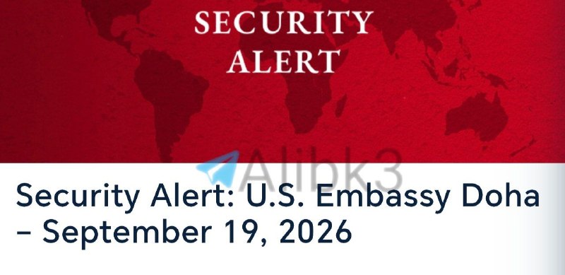 The US Embassy in Qatar issues a security warning to Americans about the possibility of closing the airspace due to the developments in the region.