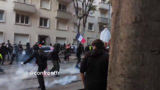 עימות של כוחות הביטחון עם אנשים בעיר מרסיי החדשות שלנו.הוא