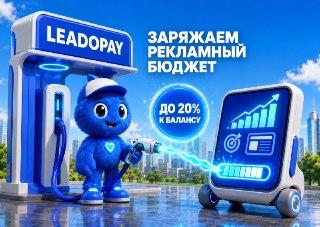 Пополняете рекламу на 100 000 р.? На рекламный баланс может поступить до 120 000 р.!LeadoPay помогает бизнесу, агентствам и маркетологам пополнять рекламные кабинеты с дополнительным зачислением до 20% к балансу.Размер бонуса зависит от рекламной площадки,