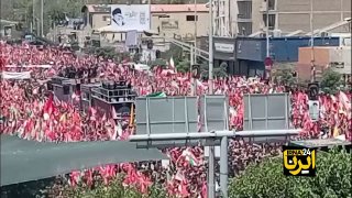 אנשי נאווי היידר היידר בטקס הלוויה של מר הרג את איראן
