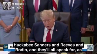 ️🇮🇷🇺🇲 US President Donald Trump claimed he was winning the war with Iran while introducing several governors during a White House press briefing: