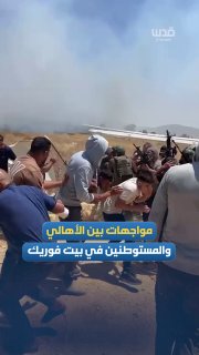 קרבות אגרוף ועימותים אלימים מרחוק התרחשו במקביל לפרוץ שריפות ענק במישור בית פוריק, מזרחית לשכם.