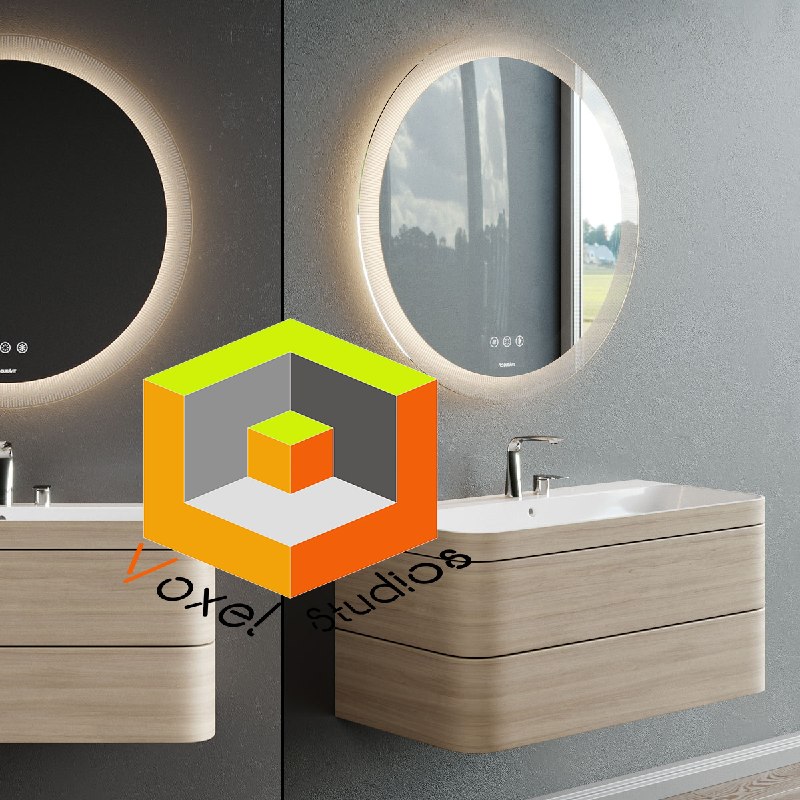 Voxel studios 3D Object: #آبجکت_روشوییآبجکت روشویی مدرن Pro3dsky به همراه متریال ها.آیدی:@Voxel3DVray