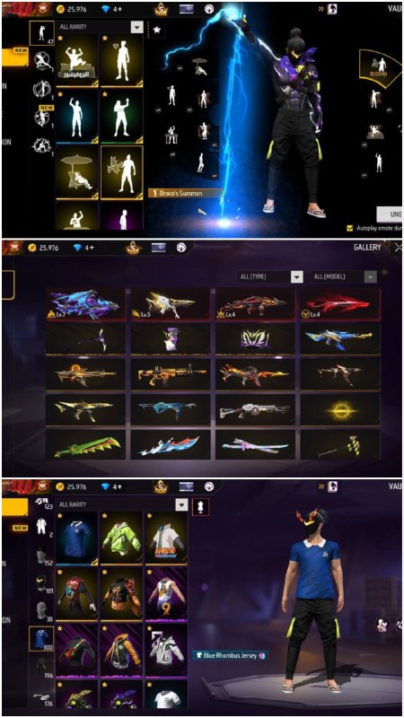 دنیای اکانت فری فایر freefire: 7680. Gh