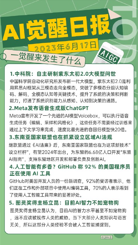AI觉醒日报 6月17日