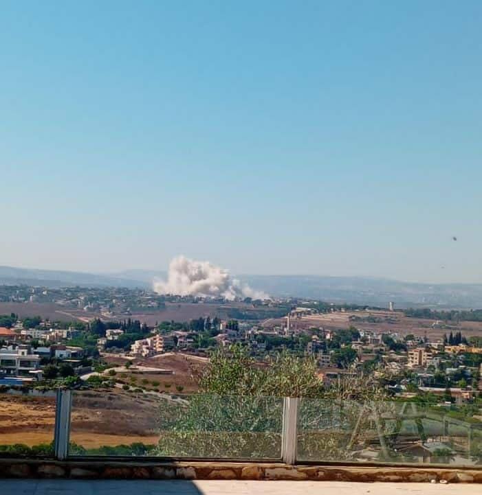 הפצצה ישראלית בעיר זאוטאר שבמזרח העיר