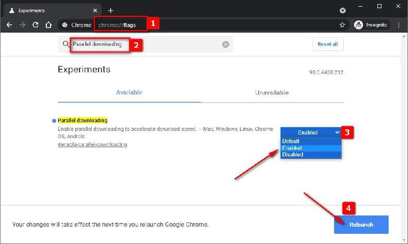 🛑 提高 Chrome 的下载速度无需安装任何额外程序！✅ 使用多线程加载方式多线程下载其实和idm中实现的方法是一样的Chrome浏览器也有多线程加载功能，只是默认关闭