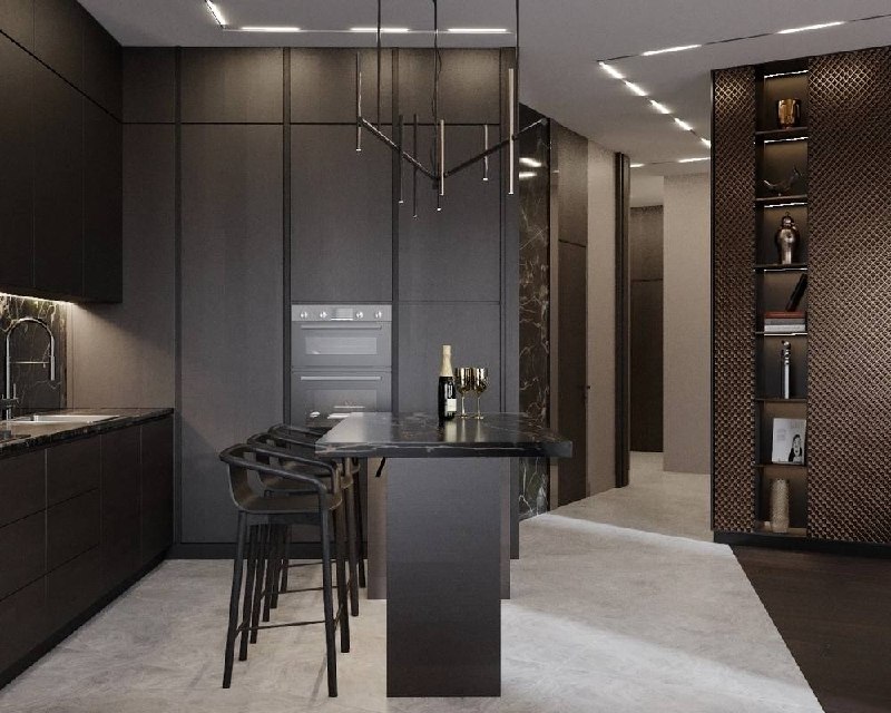 Экстравагантный интерьер квартиры 80 кв.м. в Москве. Дизайн YS-studio Весь проект смотрите на ЗДЕСЬ - изображение 1 - экстравагантный, интерьер, квартиры