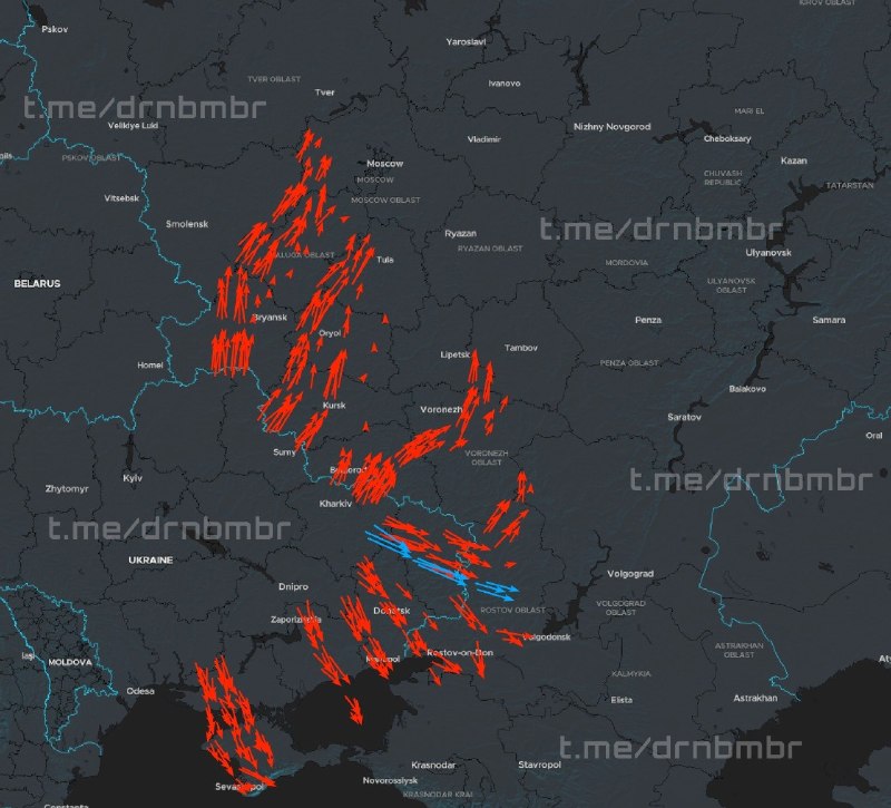 Близько 400 БпЛА летять атакувати Росію та тимчасово окуповані території