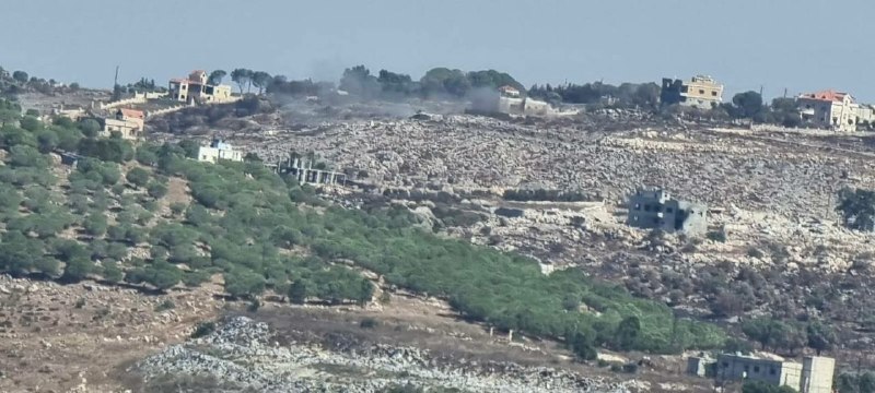🚨הפצצה ארטילרית ופעולות הפצצה ישראליות ממערב למייס אל-ג'בל.