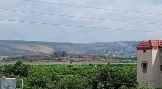 דיווחים בלבנון על תקיפה ארטילרית באל מנסורי, מצ"ב תיעוד.