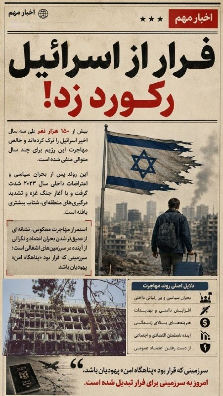 🚩 انصار کلیپ | ansarclip.ir: 🇮🇱 فرار از اسرائیل رکورد زد!🇮🇷 کانال و سایت «انصار کلیپ»@ansarclip_ir 🌐 ansarclip.ir