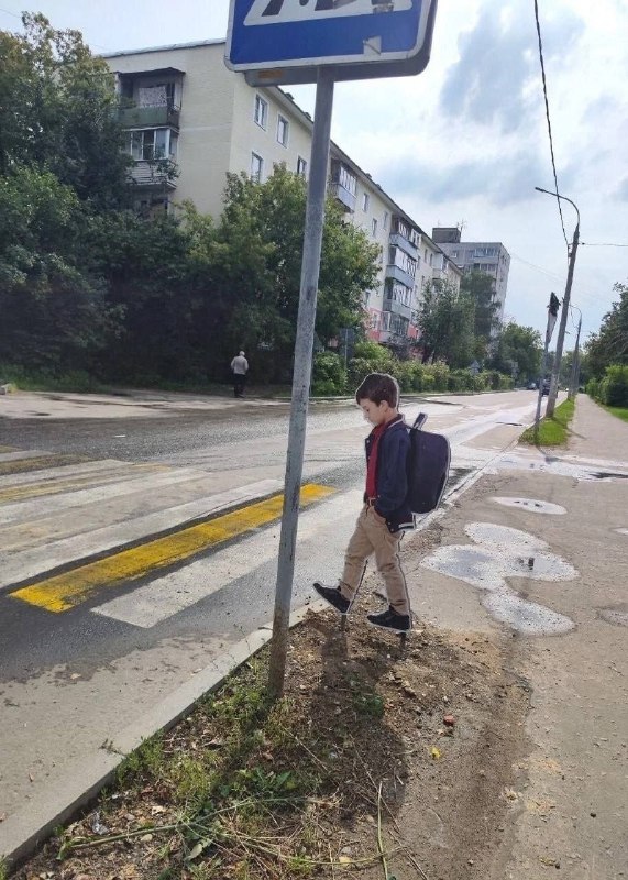 В Подмосковье начали устанавливать реалистичные пластиковые фигуры детей возле пешеходных переходов 3