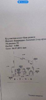 Срочно!!! Продается Яккасарайский район 3,51 соток орр саламатина