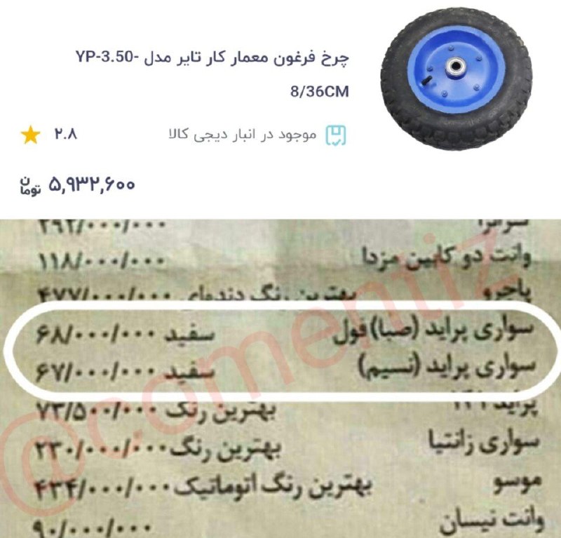 גאווה ב-2005: 6 מיליון טומאן.