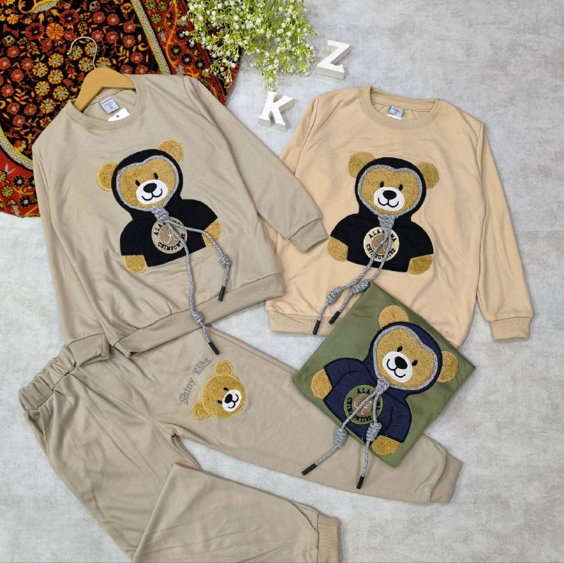 🎖تولیدي پوشاك مشهدتي تي: کد 500535بلوز شلوار خرس گلدوزی 🐼 🐼 🐼 سایز 35 40 45 50 ✂️ ✂️ ✂️ جنس پارچه پنبه دورو درجه یک 3 رنگ 👌👌👌💜قیمت 535.000 تومان 