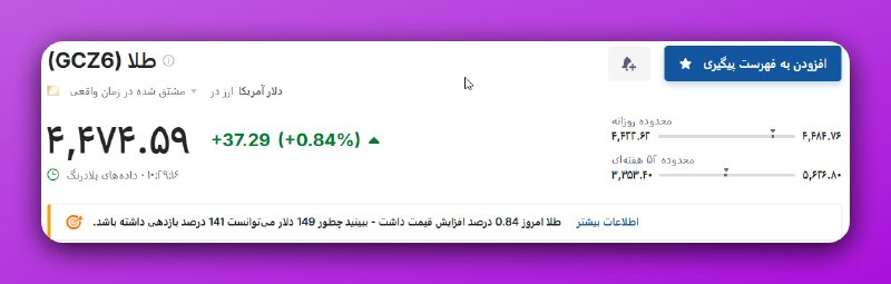 کلوز بازار انس طلا طنز: رسانه پست