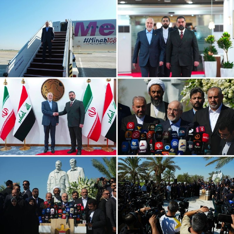 اخبار جهادی: #ایران #عراق🔴سفر دکتر قالیباف به بغداد▪️محمدباقر قالیباف، رئیس مجلس شورای اسلامی، صبح امروز چهارشنبه در رأس یک هیأت پارل