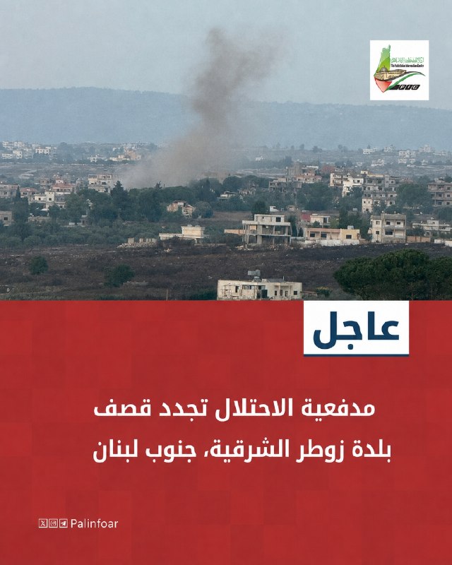 مدفعية الاحتلال تقصف بلدة زوطر الشرقية جنوب لبنان