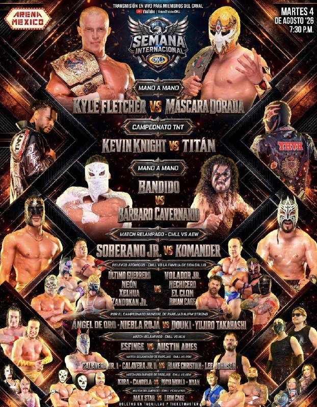 کشتی کج 🖥 Mr HARD: AEW v CMLL Semana Internacional 2026به تاریخ 4 اوت 2026دانلود کیفیت 360دانلود کیفیت 480 دانلود کیفیت 720 کیفیت 360 و 480