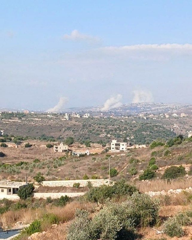 דחוף: הכיבוש מבצע סדרת הפצצות בין העיירות טייבה ודיר סיריאן, מדרום ללבנון.