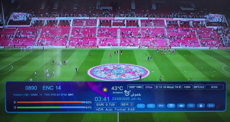 Hack Sat Feeds 📡: فید بازی فوتبال پی‌اس‌وی آیندهوون و خرونینگن از سری لیگ هلند (اردیویزی)📡 Eutelsat Hotbird 13B/13C/13G @ 13.0°E📶 12689 H 