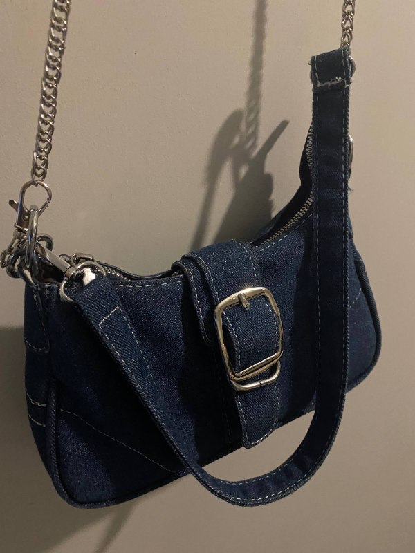 Сумка джинсовая, внутри карман на замок