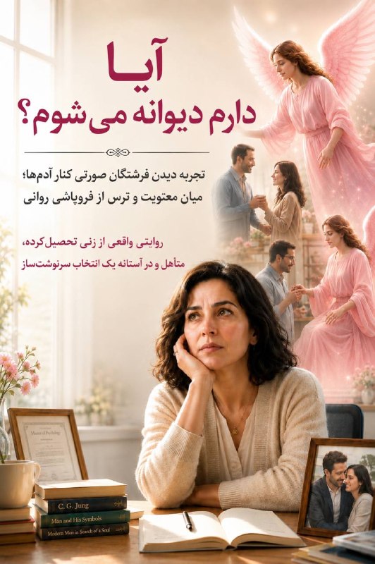 دکتر شیری: زنى چهل ساله، تحصيلكرده، متاهل مدتهاست صداهايى از غيب ميشنود كه نامش را صدا ميزننديا فرشتگانى صورتى رنگ و زيبا در كنار آ