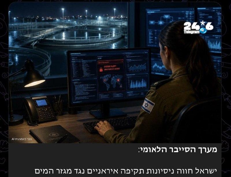 🇮🇱 הרשת הלאומית לאבטחת סייבר: איראן מנסה לתקוף את מגזר המים של ישראל. הרשת הלאומית לאבטחת סייבר הודיעה שי…