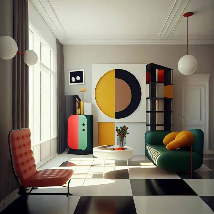 Интерьер в стиле баухаус Цветовая гамма обычно спокойная и нейтральная. Чаще всего встречаются белый, молочный, песочный, кофе с молоком, чёрный. Ч... - изображение 3 - интерьер, стиле, баухаус