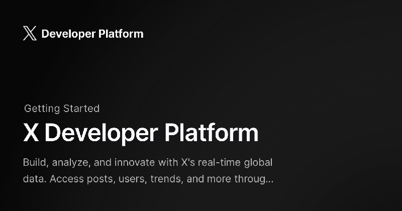 X Developer Platform - X