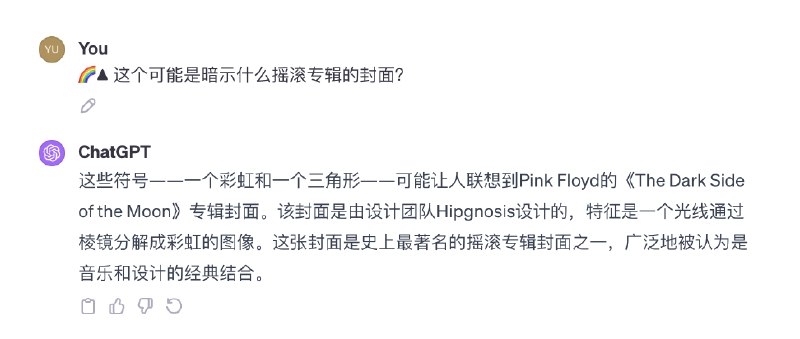 和ChatGPT玩猜专辑封面的游戏，有点可怕…和ChatGPT玩猜专辑封面的游戏，有点可怕…