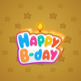 B-Day Candle #24