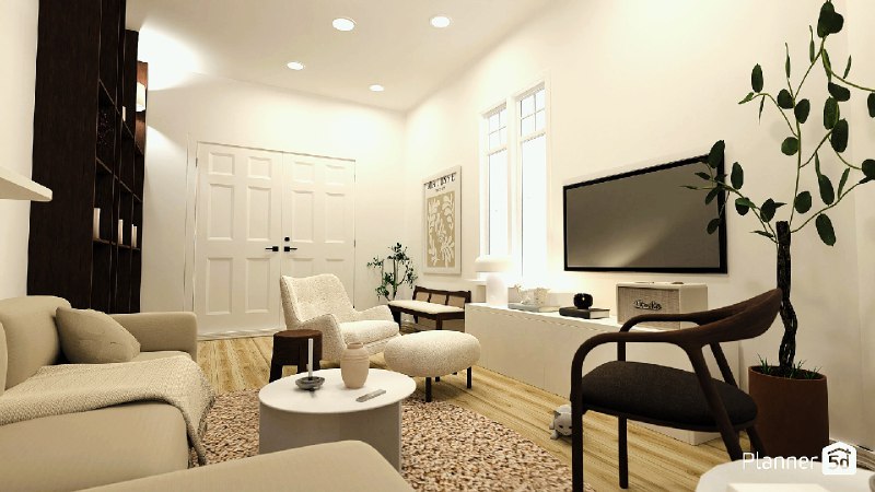 Beige Living Room Heaven Beige might be a boring color when applied without logic and clear intention. This is not the case here, isn t it? 3D Proj... - изображение 1 - beige, living, room