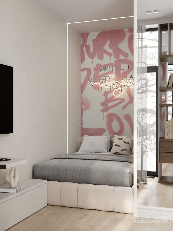 Квартира-студия 27 м для девушки Дизайн - студия Ti Interiors до_30м Дизайн и ремонт - изображение 6 - студия, дизайн, квартира