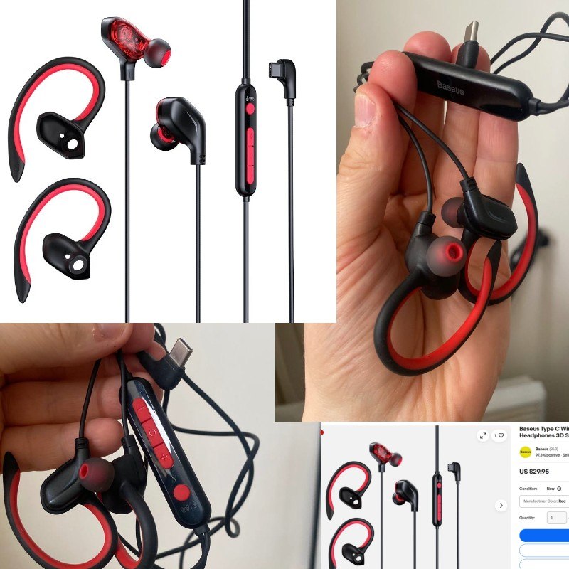 1) Наушники Baseus Type-C Gaming 3D Stereo — 65 лари — фото 1