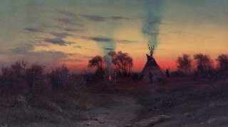 A.D.M. Cooper"Lone Sioux Camp - Dakotas"1910