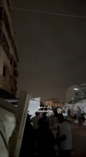 The moment the occupation planes bombed Gaza, just an hour ago.